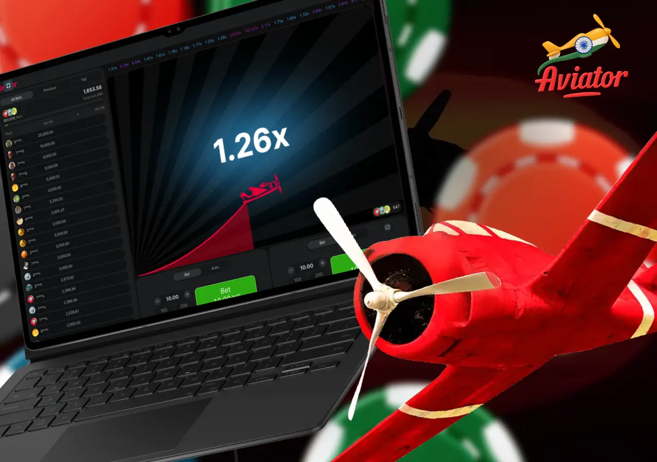 Juego Aviator en pantalla